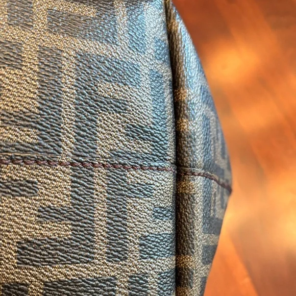 Fendi tote bag Zucca monogram FF canvas brown leather handbag - Picture 3 of 14